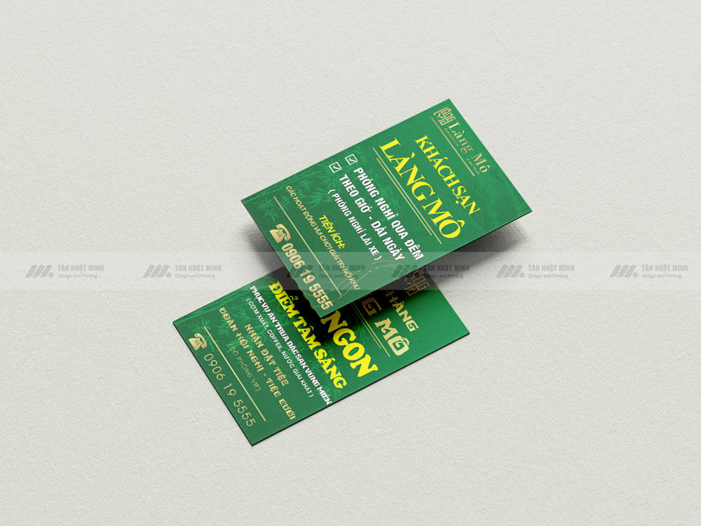 Card visit Khách Sạn Làng Mô