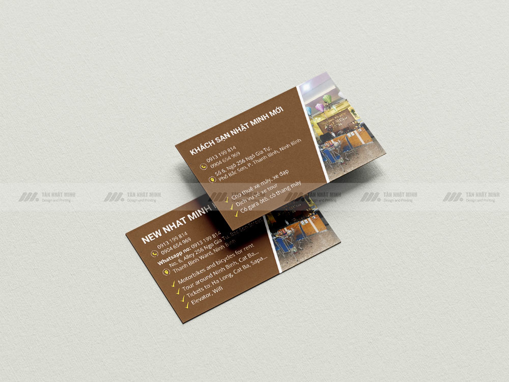 Card visit Khách Sạn Nhật Minh Mới