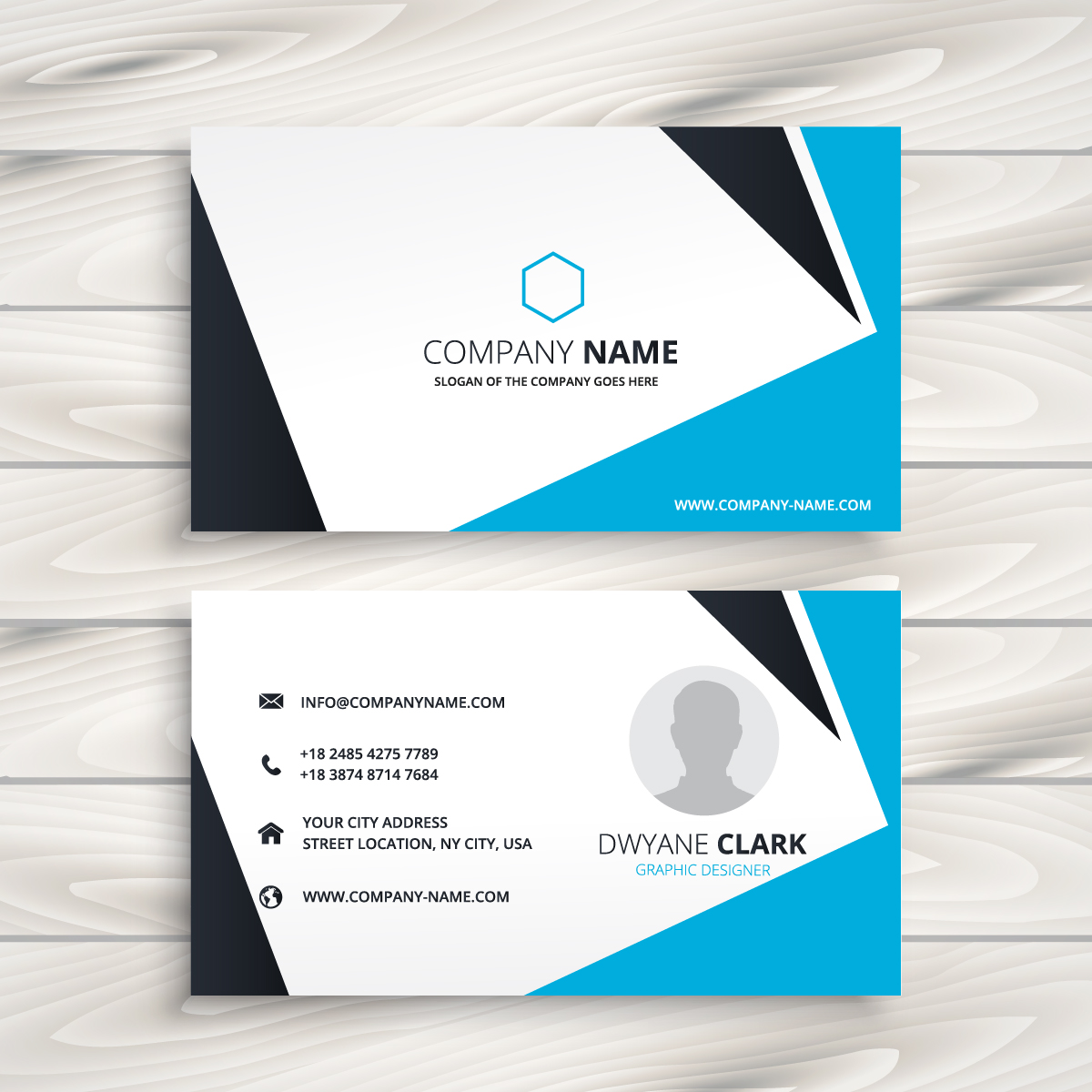 abstract modern business card