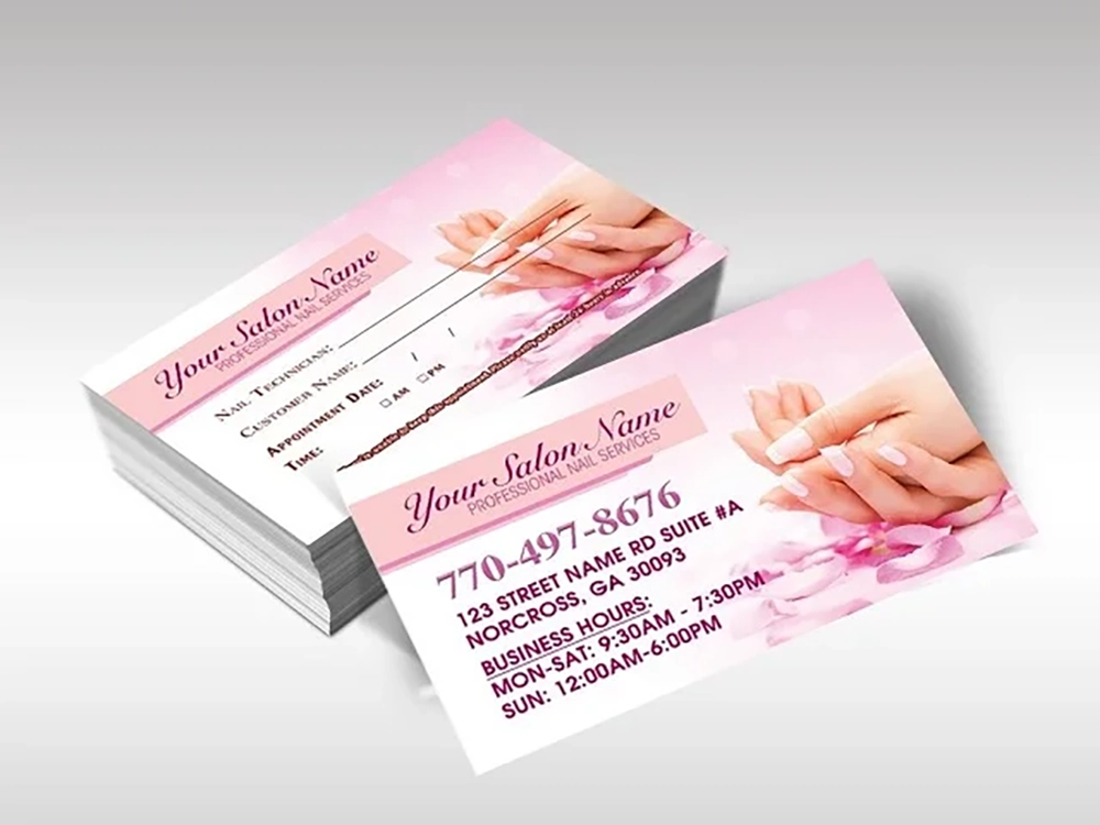 Mẫu card visit nail đẹp