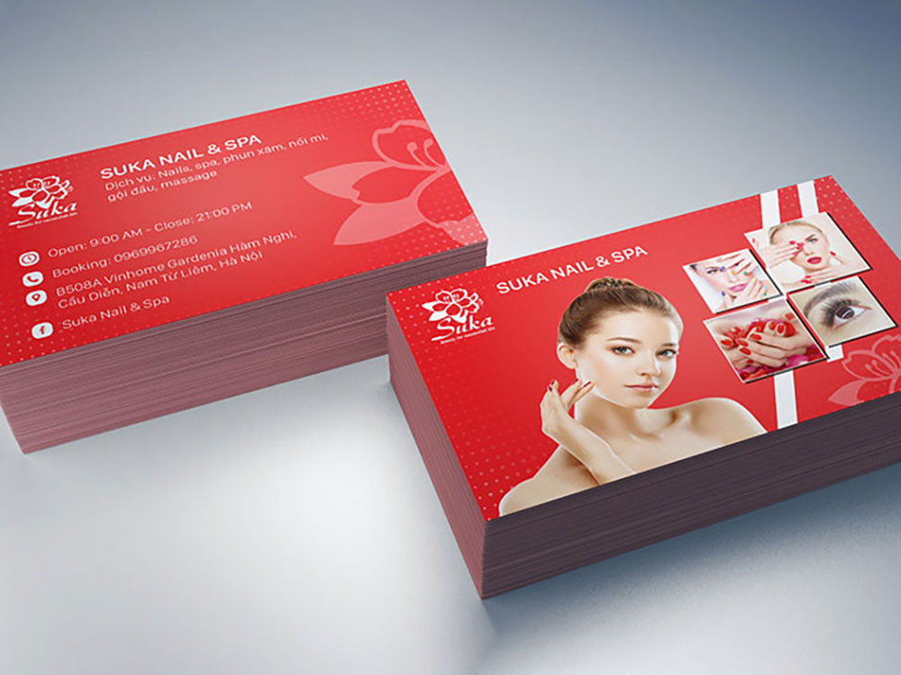 Mẫu card visit nail đẹp