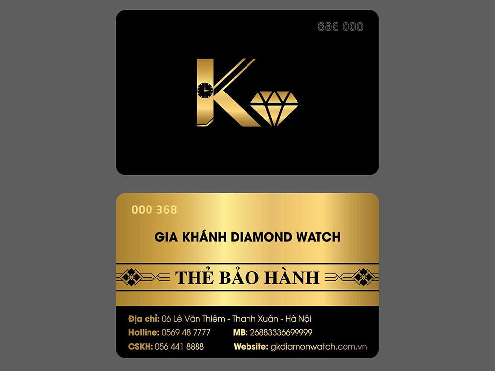 Mẫu Card Visit Độc Đáo Dành Cho Cửa Hàng Đồng Hồ