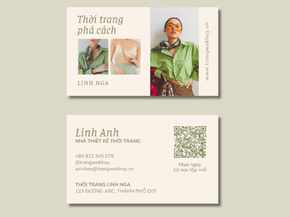 Mẫu Card Visit Thời Trang Đẹp