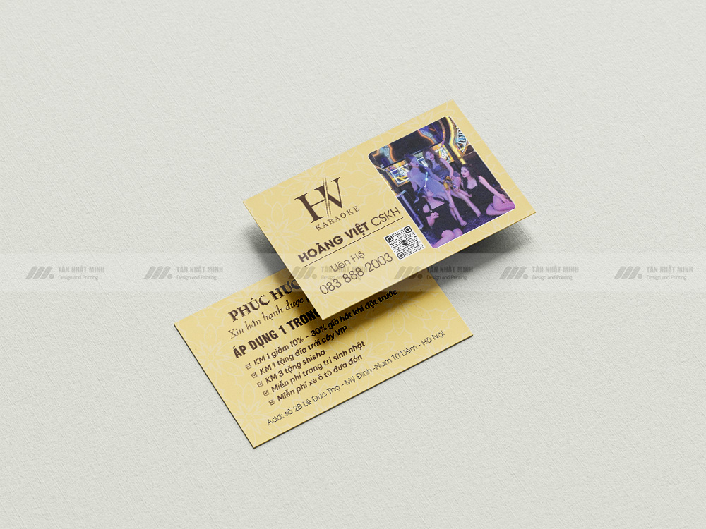 Mẫu Card Visit Karaoke Đẹp